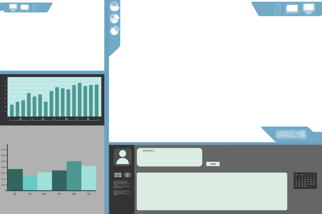 Transparent Digital Interface with Charts and Graphs Display - Download Free Stock Images Pikwizard.com