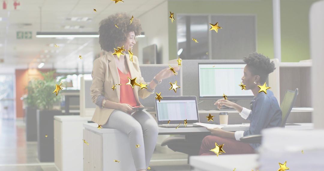 Business Colleagues Analyzing Charts Office Environment