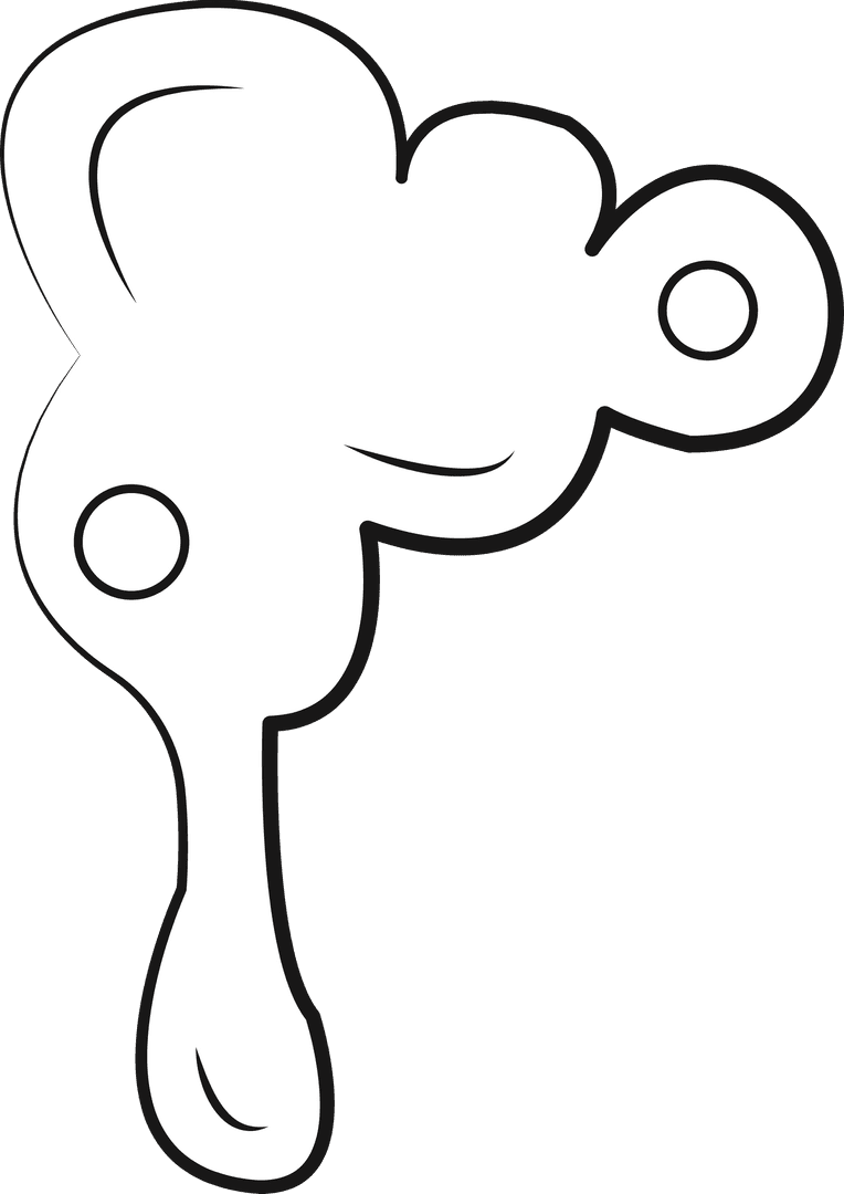 White Abstract Liquid Splash on Transparent Background