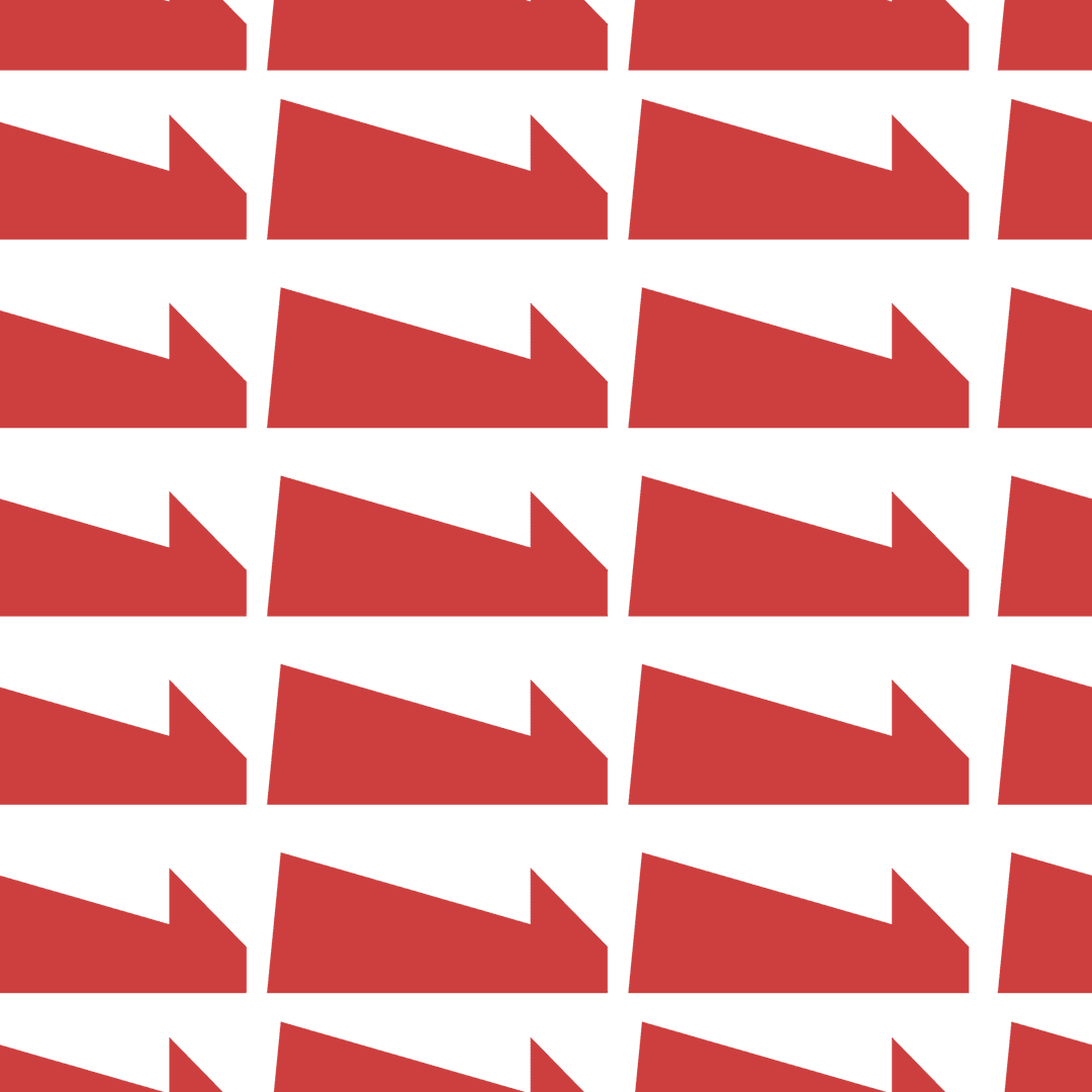 Geometric Red Pattern on Transparent Background