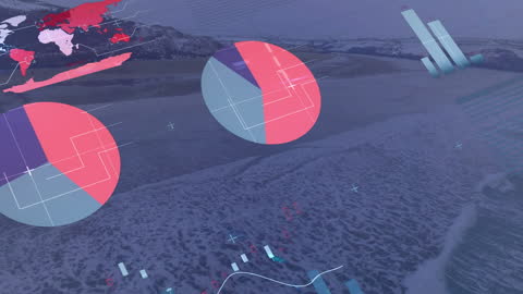 Digital Data Interface Over Ocean with Charts