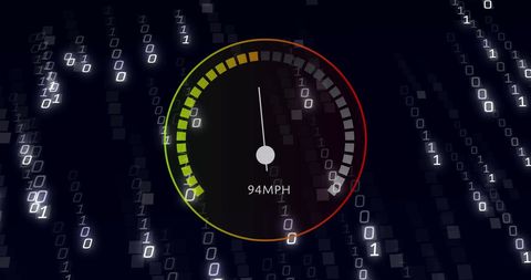 Digital Speedometer and Data Accelerating Technology Concept - Download Free Stock Images Pikwizard.com