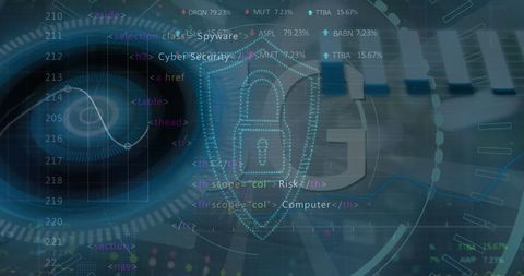 Cyber Security Interface with Digital Data Scanning - Download Free Stock Images Pikwizard.com