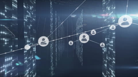 Digital Network Connections in Futuristic Data Center