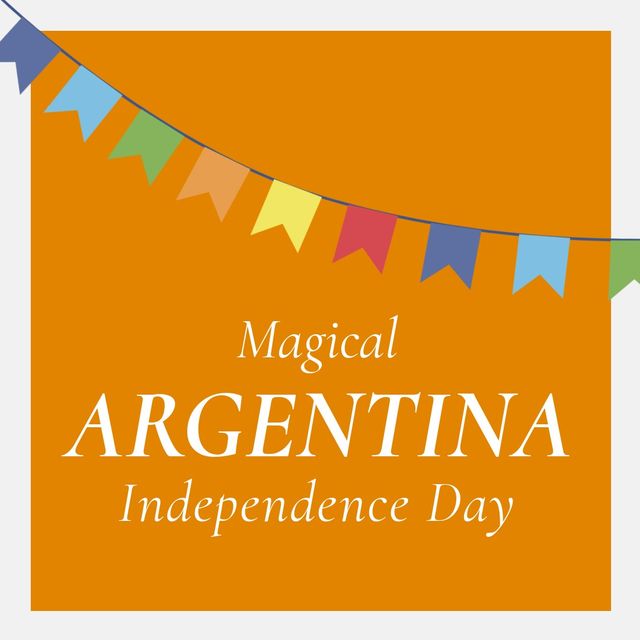 Colorful Argentina Independence Day Celebration Banner - Download Free Stock Templates Pikwizard.com