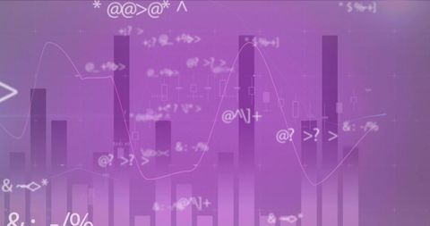 Abstract Data Visualization on Purple Background - Download Free Stock Images Pikwizard.com