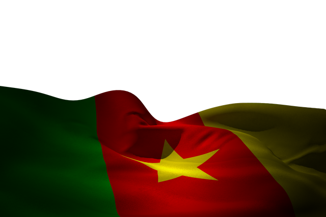 3D Waving Mesh Transparent Cameroon Flag Design on Transparent Background - Download Free Stock Videos Pikwizard.com