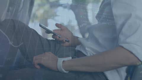 Digital-Techno Overlay Smartphone Concept Usage