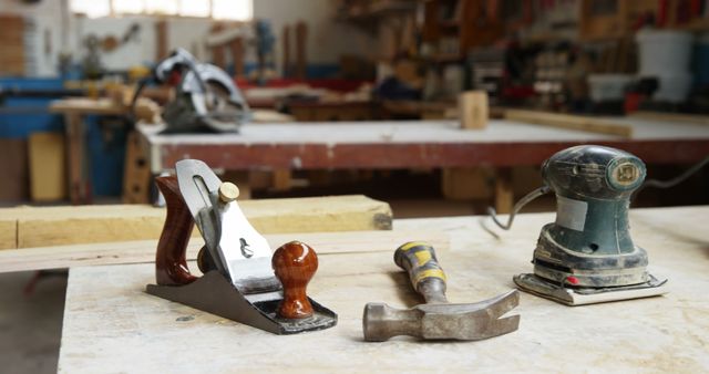 Image of carpenters tools on a table - Download Free Stock Photos Pikwizard.com