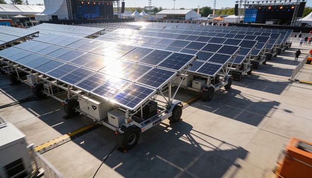 Mobile Solar Trailer Arrays Powering Outdoor Festival Stages and Event Infrastructure