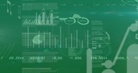 Digital Financial Data Analytics and Market Trends Visualization - Download Free Stock Images Pikwizard.com