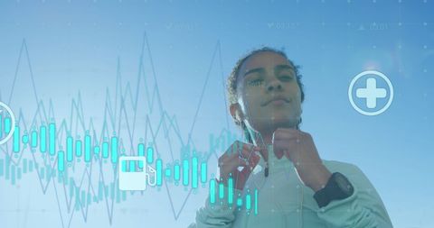 Dynamic Fusion of Health Technology and Personal Development - Download Free Stock Images Pikwizard.com