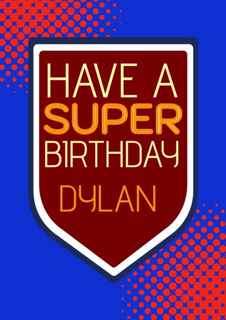 Superhero Themed Birthday Card With Bold Typography - Download Free Stock Videos Pikwizard.com
