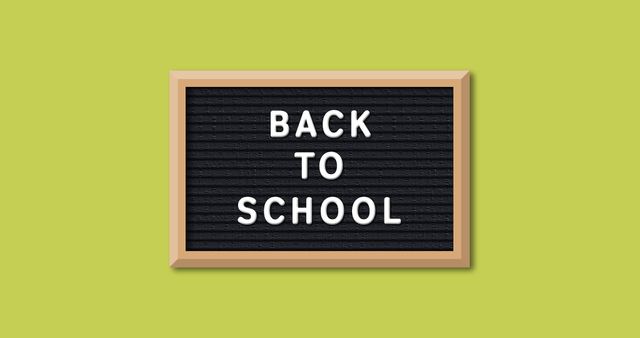 Back to School Chalkboard Sign on Yellow Background - Download Free Stock Images Pikwizard.com