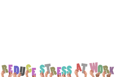 hands holding reduce stress at work text on transparent background - Download Free Stock Videos Pikwizard.com