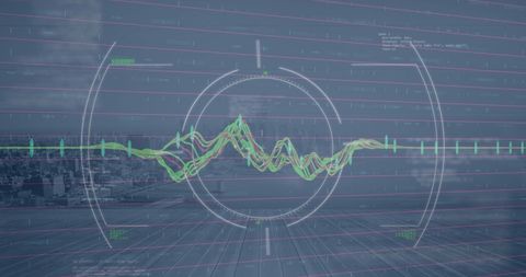 Futuristic Data Analysis Overlaying Cityscape Digital Interface - Download Free Stock Images Pikwizard.com