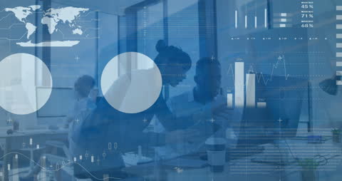 Team Analyzing Data with Interactive Infographics