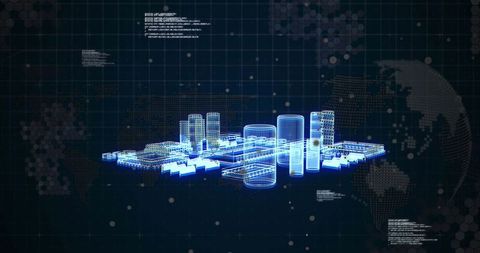 virtual metaverse city with digital data processing architecture - Download Free Stock Images Pikwizard.com