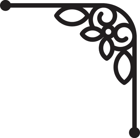 Floral Abstract Corner Design on Transparent Background - Download Free Stock Videos Pikwizard.com