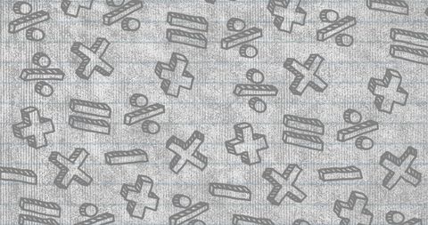 Seamless Pattern of Division and Multiplication Symbols on Lined Paper - Download Free Stock Images Pikwizard.com
