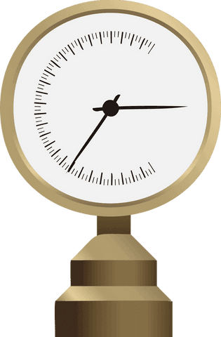 precision gauge with brass details on transparent background - Download Free Stock Videos Pikwizard.com