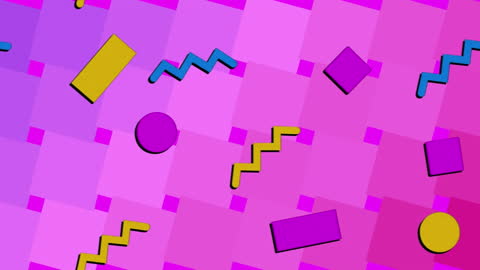 Vibrant Retro Geometric Pattern