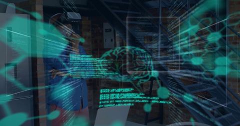 Futuristic VR Technology and Digital Brain Concept - Download Free Stock Images Pikwizard.com