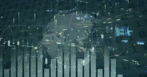 Global Financial Data Analytics in Cityscape - Download Free Stock Images Pikwizard.com