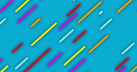 Colorful Neon Lines on Blue Background - Download Free Stock Images Pikwizard.com