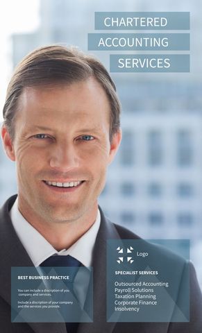 Professional Chartered Accountant Portrait for Business Promotion - Download Free Stock Templates Pikwizard.com
