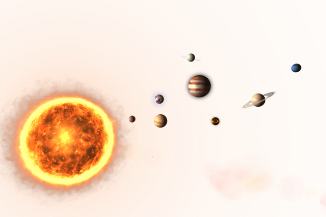 Transparent Solar System Illustration with Planets and Sun - Download Free Stock Videos Pikwizard.com