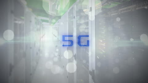 5G Technology Concept in Modern Data Center