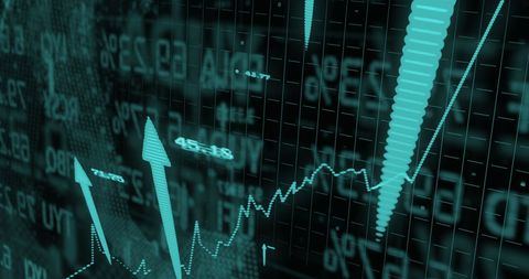 Rising Financial Data and Graph with Arrows - Download Free Stock Images Pikwizard.com