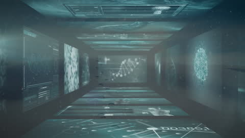 Digital Medical Data with Snow Footage