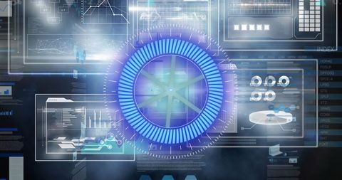 Futuristic Digital Interface with Data Visualization - Download Free Stock Images Pikwizard.com