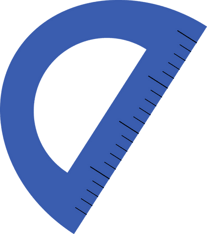 flat design blue triangular protractor on transparent background - Download Free Stock Videos Pikwizard.com