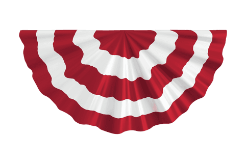 Patriotic Red White Striped Fan Bunten Transparent Background - Download Free Stock Videos Pikwizard.com
