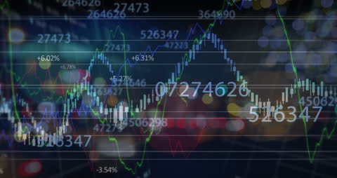Dynamic Financial Graphs Overlapping on Digital Interface