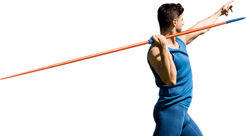 hispanic javelin thrower preparing on transparent background - Download Free Stock Videos Pikwizard.com