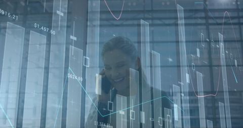 Businesswoman Analyzing Financial Data on Smartphone - Download Free Stock Images Pikwizard.com