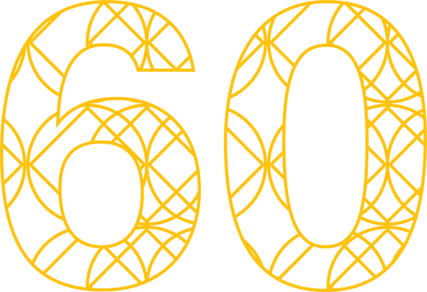 transparent yellow number 60 with intricate pattern design - Download Free Stock Videos Pikwizard.com