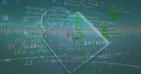 Digital security concept with lock and binary code overlay