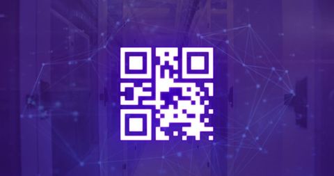 Abstract Digital Network with QR Code Integration - Download Free Stock Images Pikwizard.com