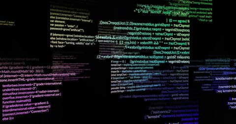 Dynamic Neon Code Development Interface Display - Download Free Stock Images Pikwizard.com