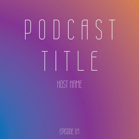 Vibrant Gradient Background for Podcast Promotion - Download Free Stock Templates Pikwizard.com