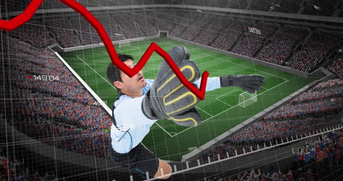 Soccer Goalkeeper Reaching for Declining Statistics Curve
