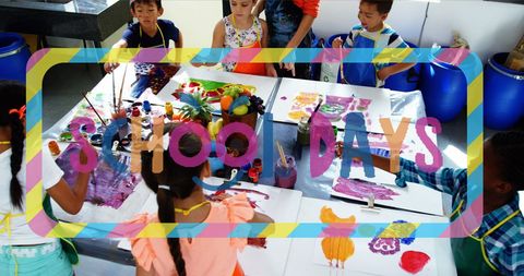 Creative Classroom Art Activities for Diverse Schoolchildren - Download Free Stock Images Pikwizard.com