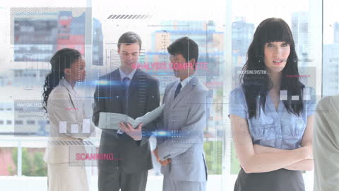 Business Innovation Technology with Interactive Data Analysis Overlay