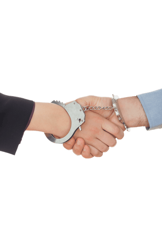 transparent handcuffed business partners shaking hands symbolizing trust - Download Free Stock Videos Pikwizard.com