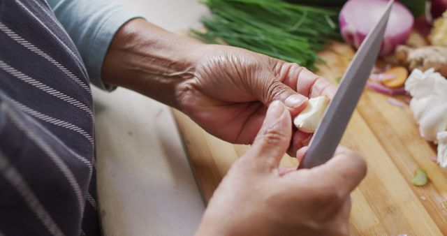 Person Preparing Vegetables in Kitchen - Download Free Stock Images Pikwizard.com